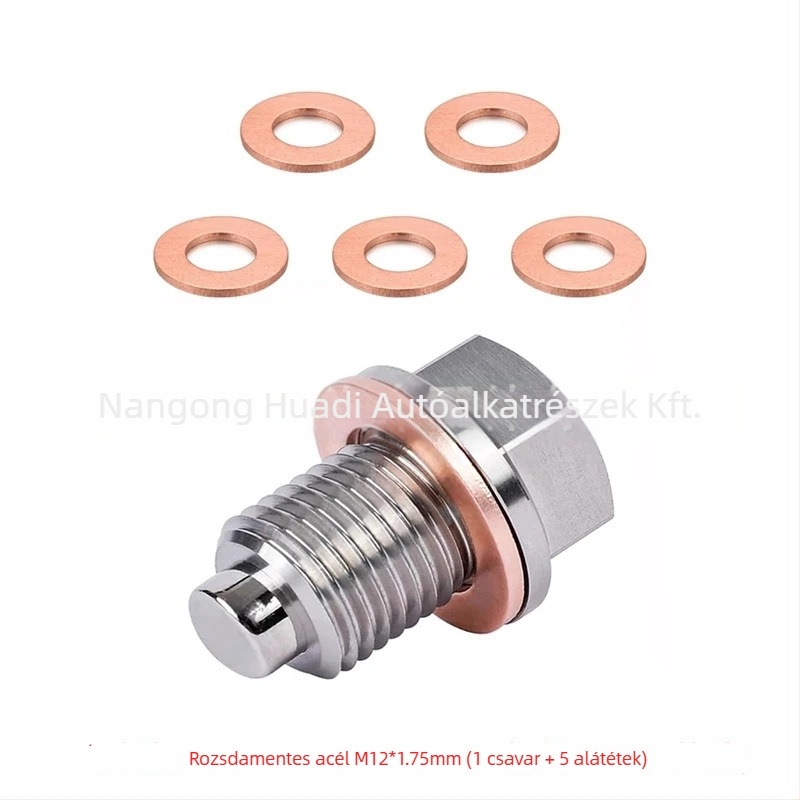 Mágneses olajleeresztő csavar Toyota, Honda, Ford, Hyundai, Mazda és Nissan modellekhez – 45# acél