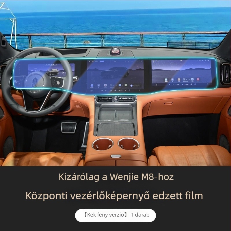 AITO M8 központi vezérlő kijelzőjéhez navigációs temperált fólia - anyag: temperált fólia - modell: Wenjie m8-central control tempered film - márka: Control ze