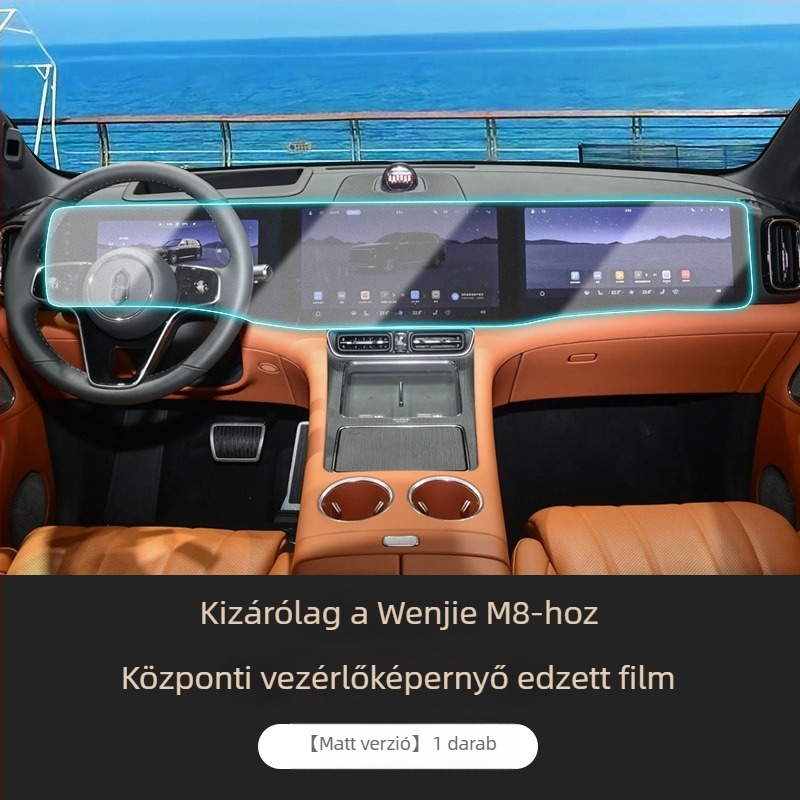 AITO M8 központi vezérlő kijelzőjéhez navigációs temperált fólia - anyag: temperált fólia - modell: Wenjie m8-central control tempered film - márka: Control ze