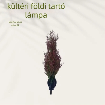 Kültéri LED fénylánc földbe ültethető, hagyma‑gömb formájú, rozsdamentes acél, IP65, 20W, modell A7, 6–12 órás állandó világítás
