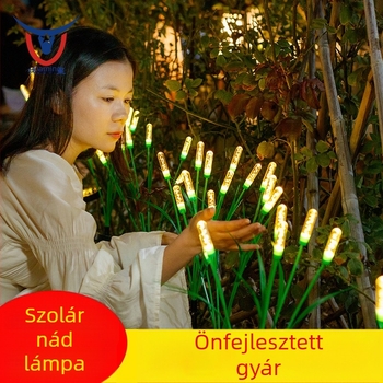 Napelemes kerti világítás nádas alakú