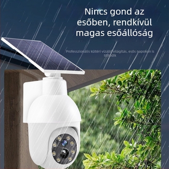 Napelemes LED külső lámpa mozgásérzékelővel, IP65, kertbiztonsági lámpa
