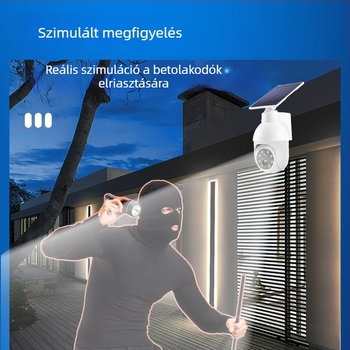 Napelemes LED külső lámpa mozgásérzékelővel, IP65, kertbiztonsági lámpa