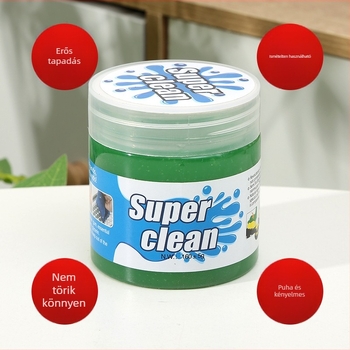 Puha tisztító gél autókhoz és billentyűzetekhez – többfunkciós porgyűjtő gél a légkivezetők és a billentyűzet közti rések tisztítására