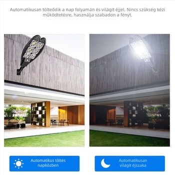 Szív alakú kültéri napelemes lámpa, COB LED, 60W, IP65, Modell LL-006