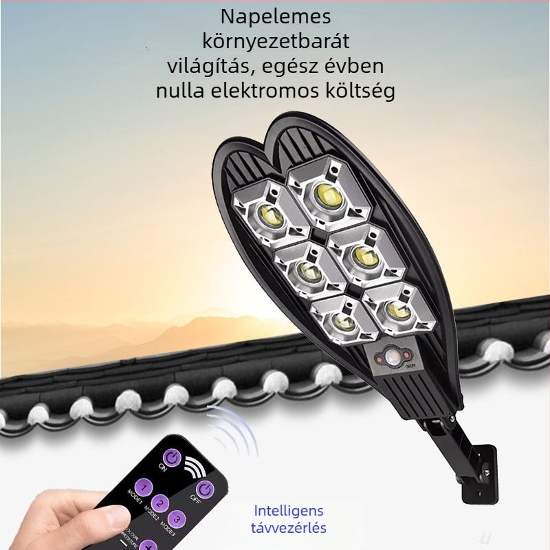 Szív alakú kültéri napelemes lámpa, COB LED, 60W, IP65, Modell LL-006
