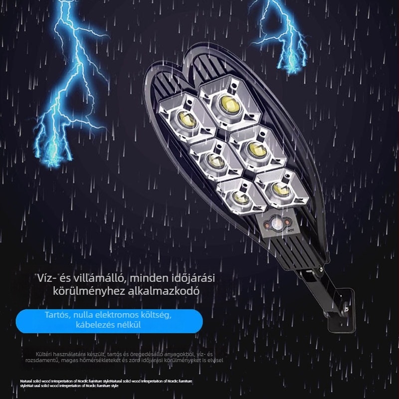 Szív alakú kültéri napelemes lámpa, COB LED, 60W, IP65, Modell LL-006