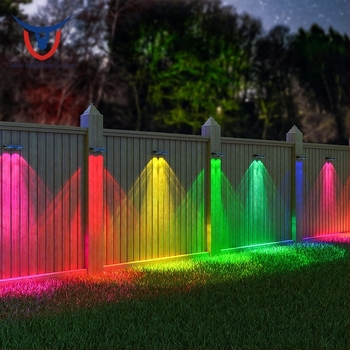 Napelettes falikar kültéren, vízálló kert- és udvari falikar, IP44, 2 LED, 12 lm, 120° fénycsóva, üzemidő 6-12 óra