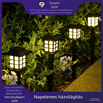 Napelemes házivilágítás – kültéri talajlámpa kerthez és táj LED világítás
