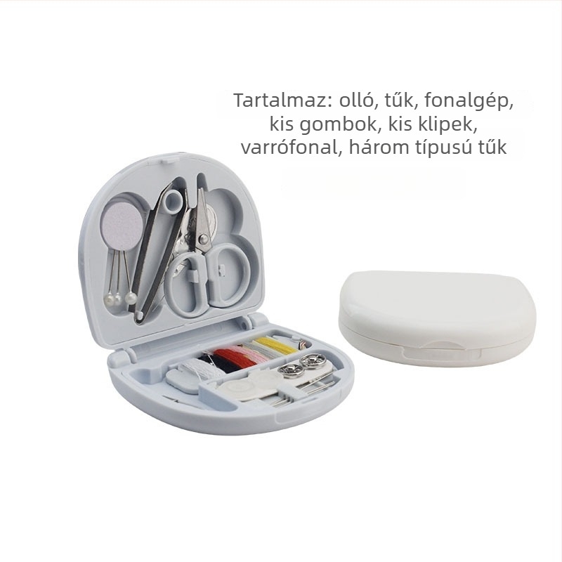Varró doboz – minimalistikus, praktikus, többfunkciós otthoni varrókészlet (Doboz mennyisége: 1000 db; Bruttó súly: 37 g; Importált: Nem; Testreszabás: Nem elérhető)