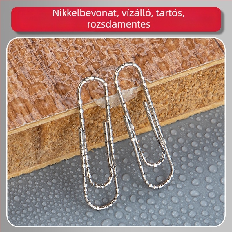 Barrel dokumentumkapocs – rozsdamentes acélból, U-formájú dokumentumkapocs irodai használatra (Márka: Learn happily, Modell: Barrel)