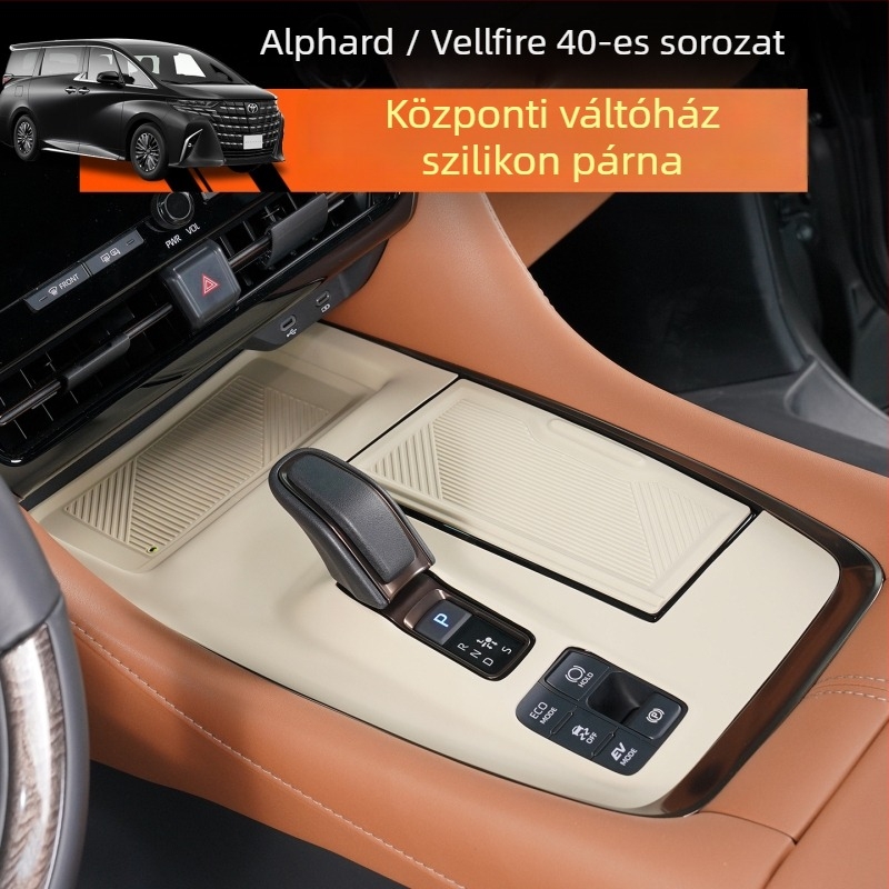 Szilikon középső konzol pad Alphard 40-sorozathoz — vezeték nélküli töltésvédelmet és csúszásmentes felületet | Márka Hongsheng baili