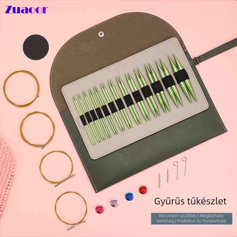 Kibomtható gyűrűs kötőtűk készlet ZA márka, modern stílus, 350 g