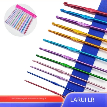 Alumínium horgolótű készlet - Larui LR-7580 - 200 készlet dobozonként