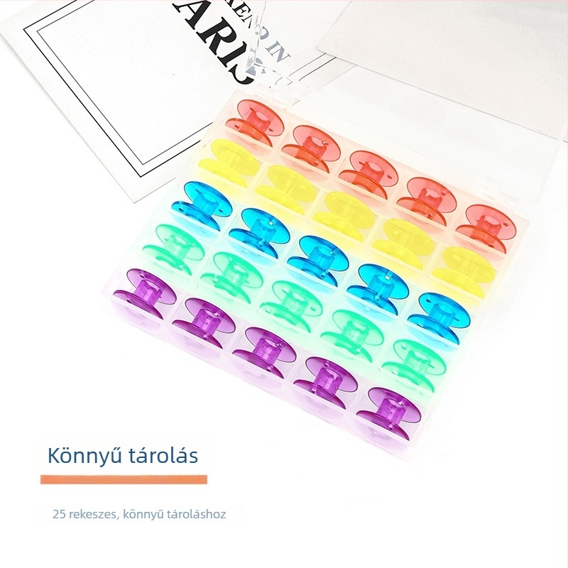 Bobbin orsó varrógéphez – műanyag, modern stílus, 300 darabos csomag, Quyu