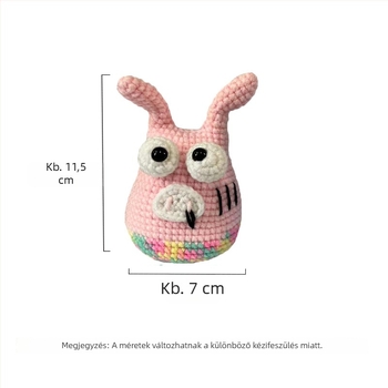 Horgolt baba anyagkészlet – DIY állat készlet angol videóval, 30 darab, 210 g
