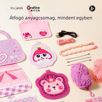 Onshine DIY varrószett lányoknak — Szimulációs játék, 4-6 évesek, műanyag