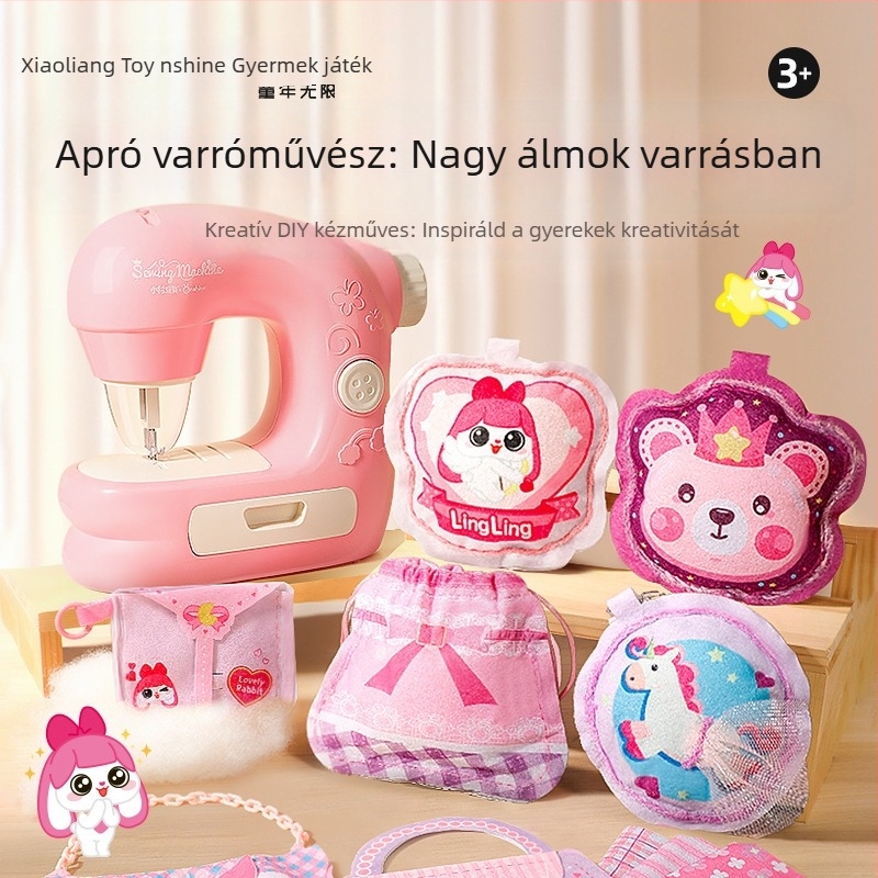 Onshine DIY varrószett lányoknak — Szimulációs játék, 4-6 évesek, műanyag