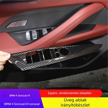 BMW 4 Series i4 ajtó üvegemelő panel dekoratív keret, ABS, márka Teniu, 2021–2024