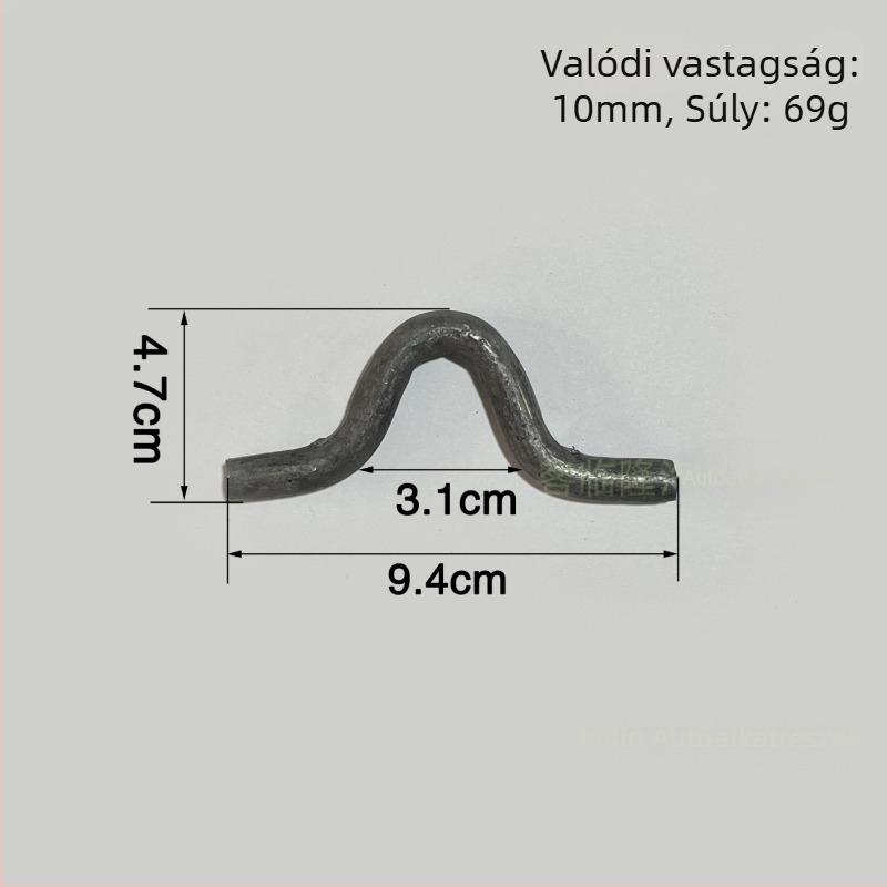 Félpótkocsi láncos kampó, hegesztett, öntött acél, univerzális kompatibilitás