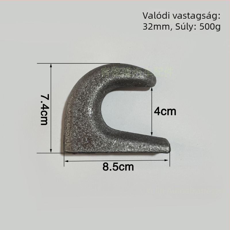 Félpótkocsi láncos kampó, hegesztett, öntött acél, univerzális kompatibilitás