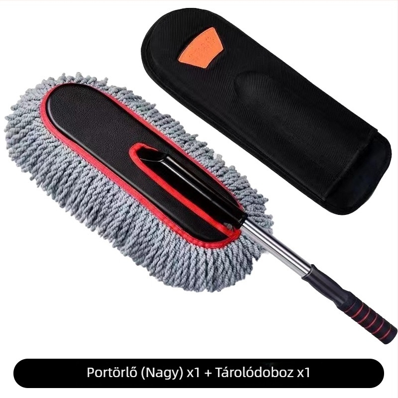 Teleszkópos autómosó mop és por-eltávolító kefe – kettős használat, kinyújtható, kézi