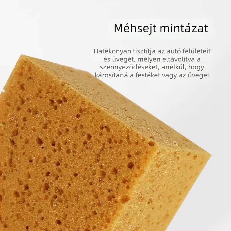 Autómosó szivacs – Coral Cotton, magas szívóképesség, waxolásra kész, kímélő a fényezéshez