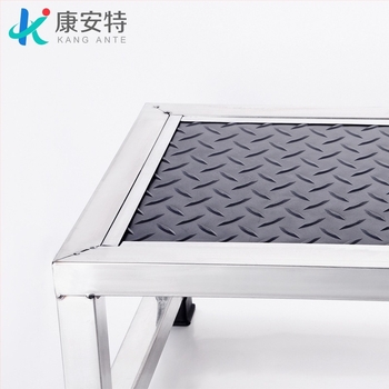 Rozsdamentes acél 304 lábtámasz, kétszintes, többfunkciós, modell K-SUS8101A1