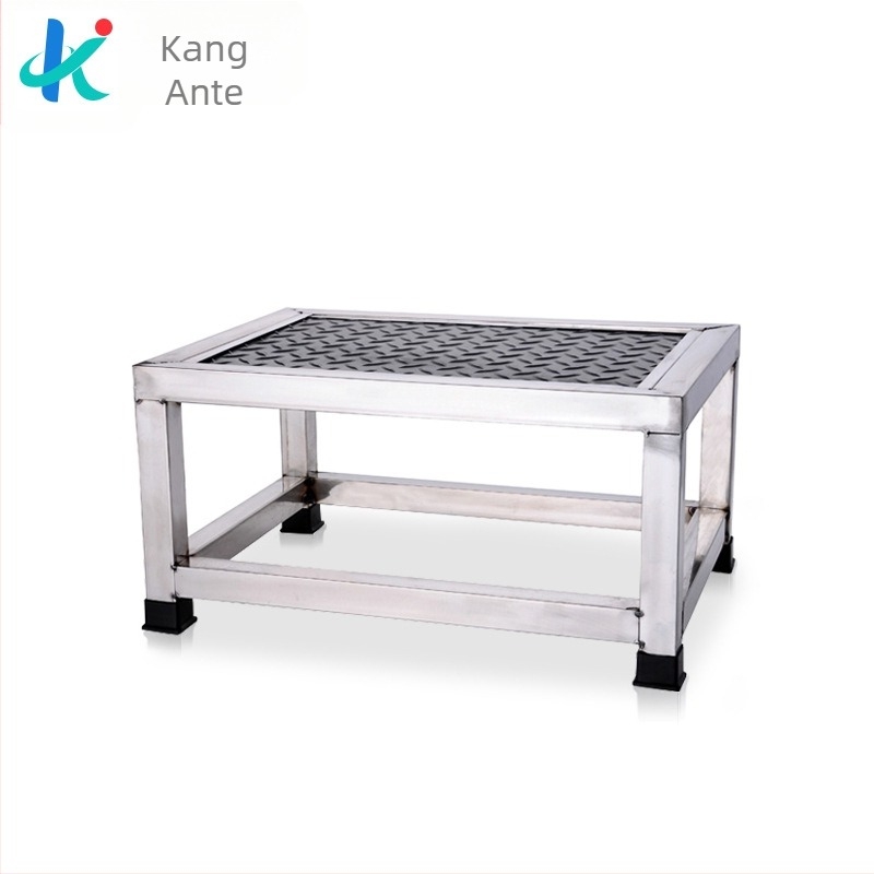 Rozsdamentes acél 304 lábtámasz, kétszintes, többfunkciós, modell K-SUS8101A1