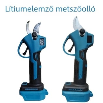 Brushless motoros, akkumulátoros elektromos metszőolló gyümölcsfákhoz — újratölthető lítium akkumulátor, 21V (16,8–21V), alkalmas gyümölcságakhoz