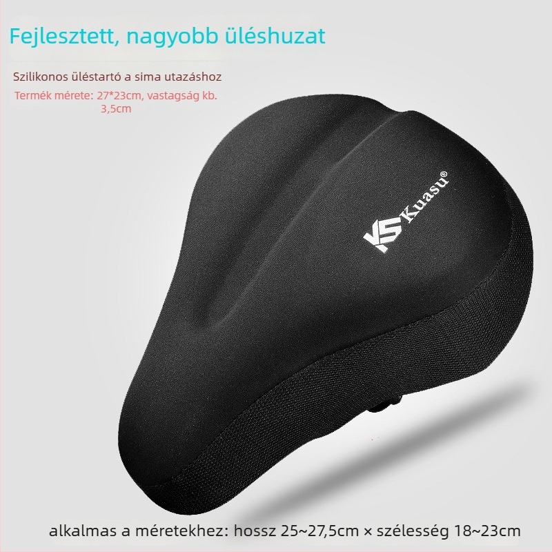 Kerékpárnyeregfedél puha szilikonból, vastagított és kényelmes, spinningre és hegyikerékpárra