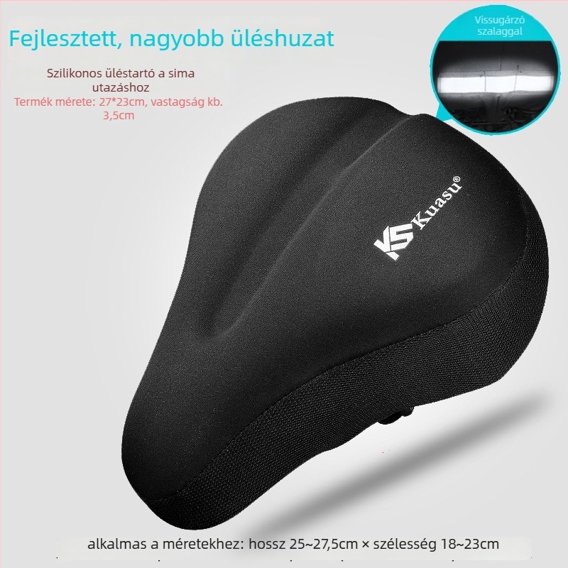 Kerékpárnyeregfedél puha szilikonból, vastagított és kényelmes, spinningre és hegyikerékpárra