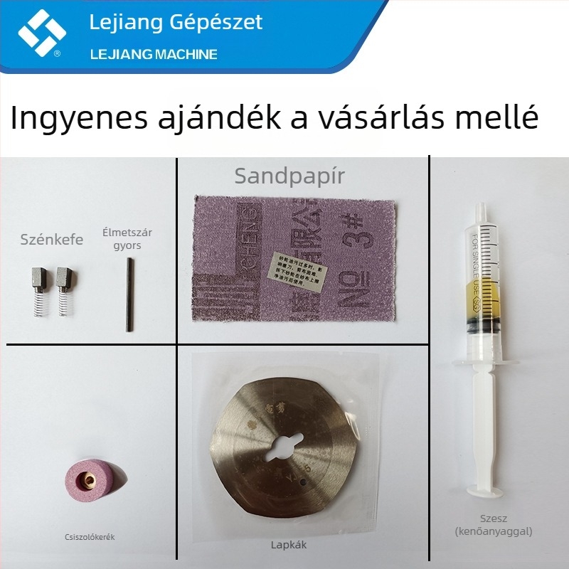 Ipari elektromos ollók körkéses vágógéppel ruházati feldolgozáshoz — automatikus élezés, AC táplálás, 110–220V, alkalmas bőrre, gyapjúra és selyemre