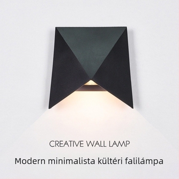 Kültéri LED falikar IP65, alumínium ház, vízálló; falra szerelhető, ideális kerthez/házfalhoz/folyosóhoz; feszültség 85–265 V; folyamatos működés akár 24 óráig