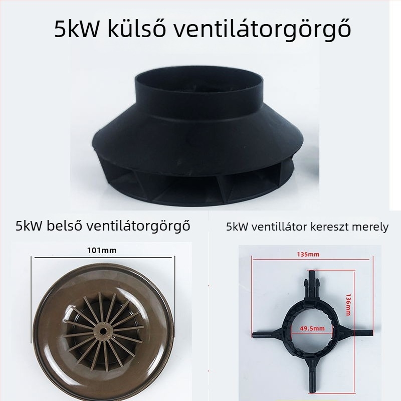Parkolási fűtőberendezés motor ventilátor egység égéstámogató impellerrel és voluttal