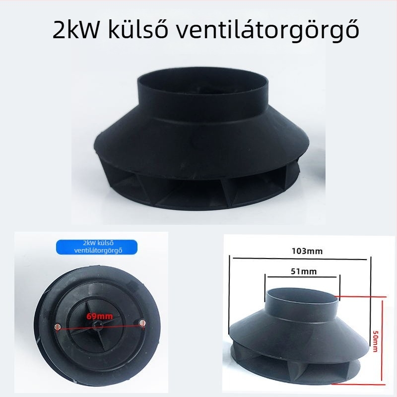 Parkolási fűtőberendezés motor ventilátor egység égéstámogató impellerrel és voluttal