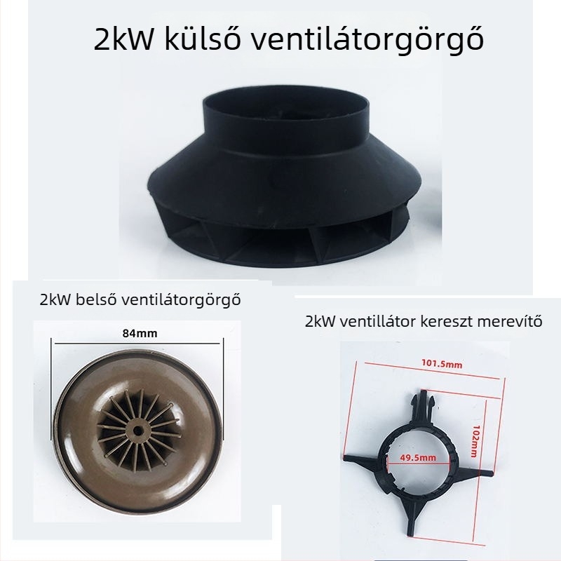 Parkolási fűtőberendezés motor ventilátor egység égéstámogató impellerrel és voluttal