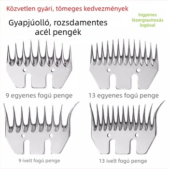 Huchen elektromos gyapjúvágó penge, magas keménység és ellenállósság, éles, egyenes 13/9 és görbe 13/9