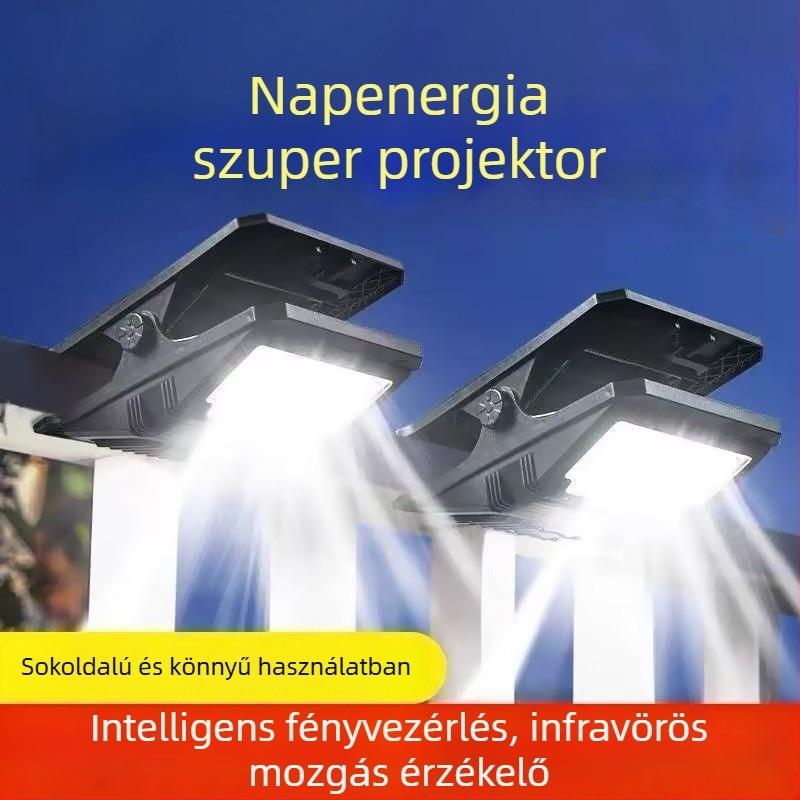 Napelemes klipszlámpa kültéri mozgásérzékelővel, IP44, 10W Osram LED
