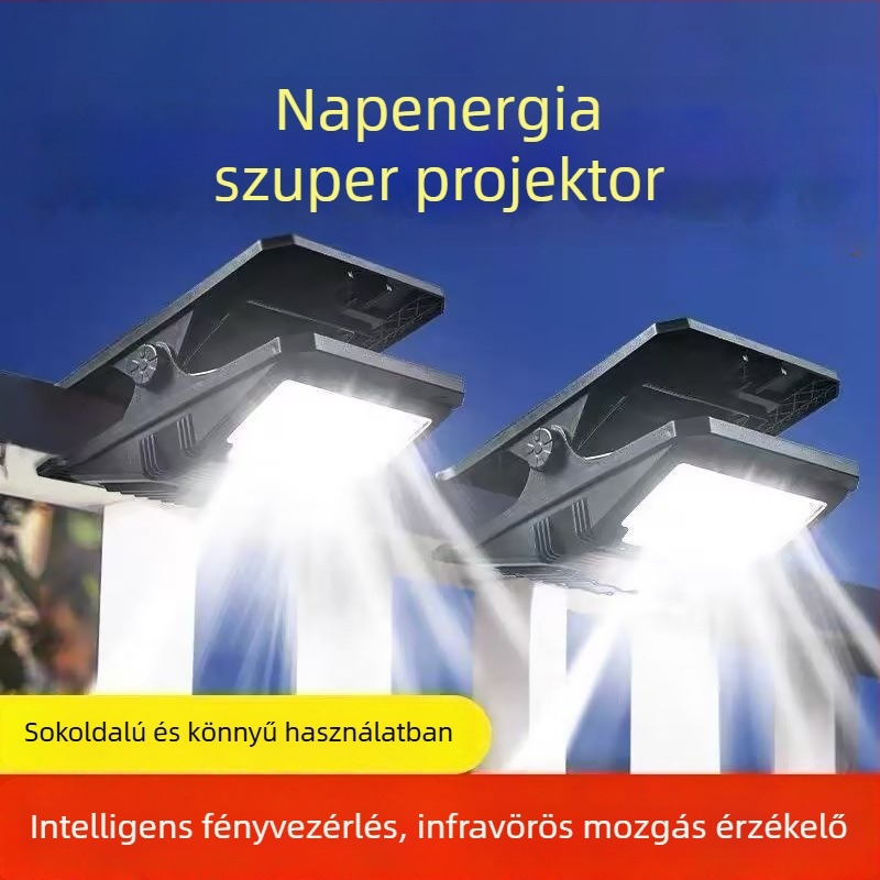 Napelemes klipszlámpa kültéri mozgásérzékelővel, IP44, 10W Osram LED