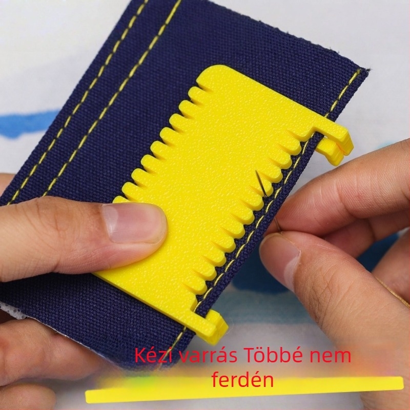 Hinge-típusú kézi élzáró eszköz textilekhez, magas precíz DIY körkörös tű, aranyos stílusok