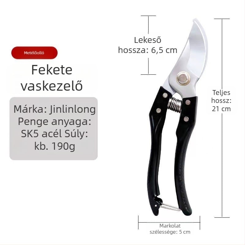 Vastag ágak vágására szolgáló metszőolló – gyümölcsfákhoz való kertészolló
