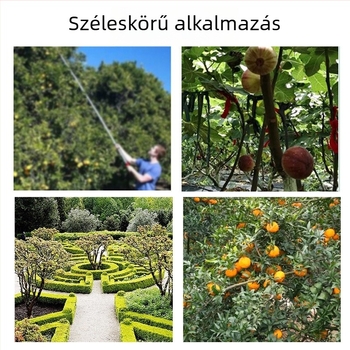 Elektromosan szigetelt magas ágvágó olló, teleszkópos faágmetsző eszköz, kertészeti metszőolló hosszú nyéllel