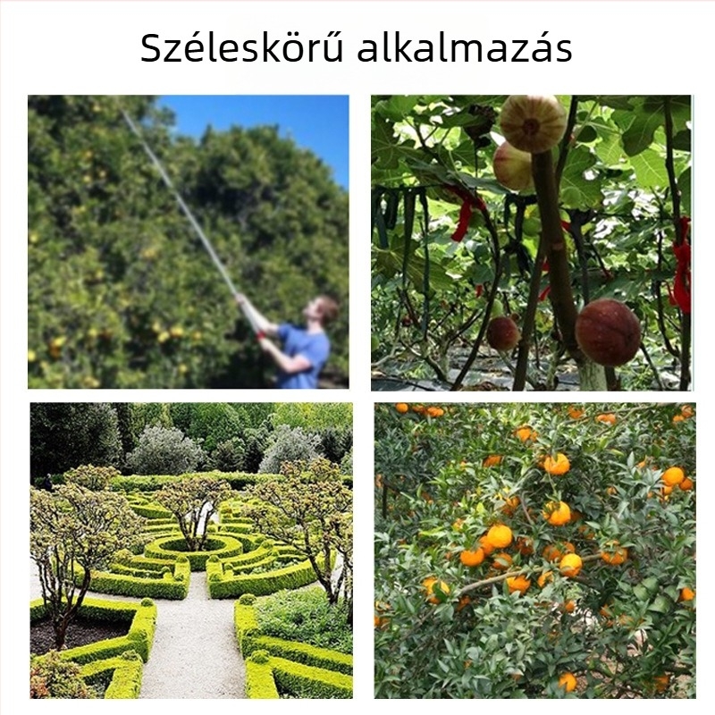 Elektromosan szigetelt magas ágvágó olló, teleszkópos faágmetsző eszköz, kertészeti metszőolló hosszú nyéllel