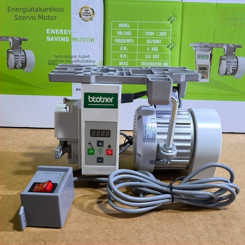 Ipari varrógéphez szervo motor, energiatakarékos, 220V 550W, félautomata, függő motor laposágyas varrógépekhez