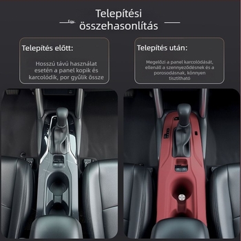 Szilikon középkonzolpad Toyota Corolla Cross, RAV4 és C-HR modellhez — váltópanel védelem