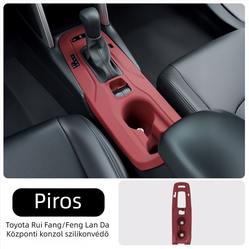 Szilikon középkonzolpad Toyota Corolla Cross, RAV4 és C-HR modellhez — váltópanel védelem