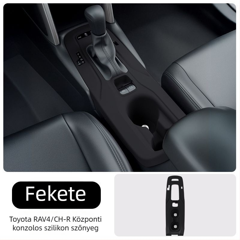 Szilikon középkonzolpad Toyota Corolla Cross, RAV4 és C-HR modellhez — váltópanel védelem