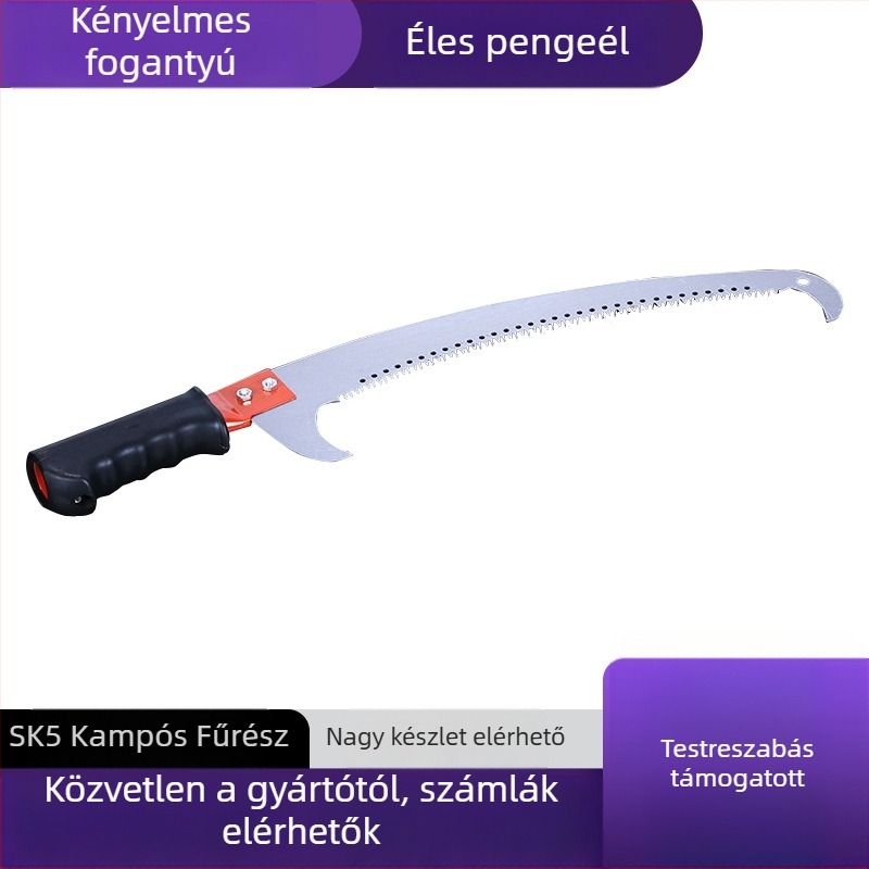 Yaoshun kerti metszőfűrész dupla kampóval – kézi