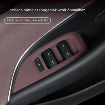 Xiaomi SU7 ablakemelő panelhez szilikon pad, ajtókapcsoló gomb, autó belső matrica